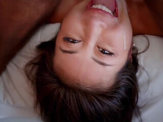 Flawless Asian queen grinds massive black inches and squirts