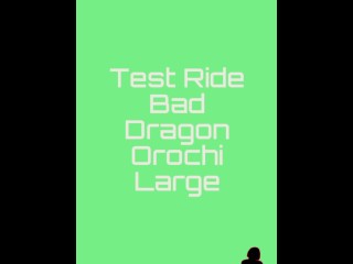 Hot milf tries bad dragon orochi large and cums