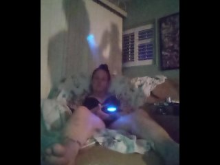 Roommate films me play an intense game of video games and my panties get soaked and wet from playing