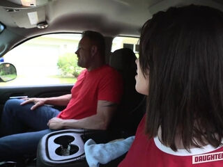 Two phat bottomed hoes got shared by their own stepdads