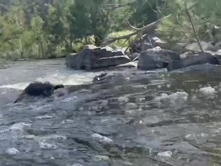 'Nude River Saga - Stripping, Pissing, Flashing Kayakers, Fucking'