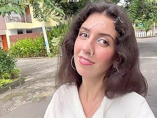 I Paid Repairman With My Pussy And Walked Down The Street With His Cum On My Face Cumwalk