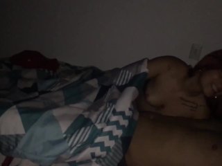 I get on top of my boyfriend and ask him to fill my pussy