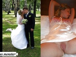 Brides dressed and undressed60fps - Mom
