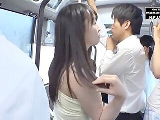 Hot Japanese Babes On The Bus