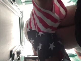 Watch me fuck a girl in doggystyle position and cum in her slutty mouth