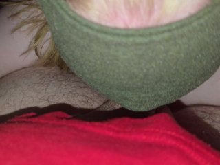 Masked amateur blowjob with facial