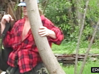 Lumberjack fucks his bride