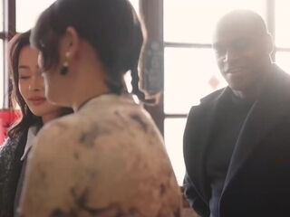 Black Jock & an Asian Guy Fuck Their Pretty Curvy Chinese Wives In Hot Swap-couple 4-some