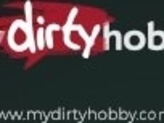 "MyDirtyHobby - Petite MILF Bibixxx fucks her dildo in the bath"