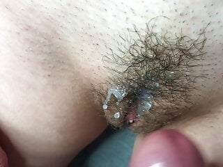 Fill it all with cum! Cum on me! Cum inside me! Cum in my panties. Cum on my ass! Lots of sperm. Compilation. Close-up.