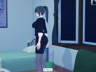 3D/Anime/Hentai: Step Mom visits step sons room at night after work at the office and gets fucked!!