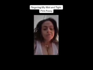 I finger and taste my pussy pretending it's your cock and moan and talk dirty