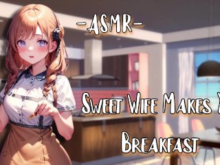 ASMR [WholesomeRP] Sweet Wife Makes You Breakfast [F4M/Binaural]