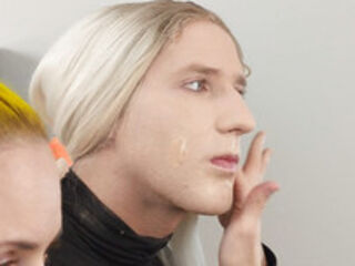Sissy Bailey Wilde and Woman Putting on Foundation and Eye Shadow