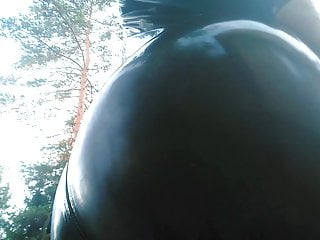 latex rubber fetish selfie video