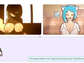 Nicoles Risky Job - Milf catgirl Gumball Nicole making virtual lesbian sex