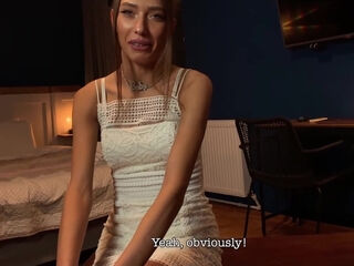 Teen girl comes back home and tells her man how she sucked other dude's cock POV