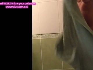 Covert webcam fantastic bare wifey after bathroom
