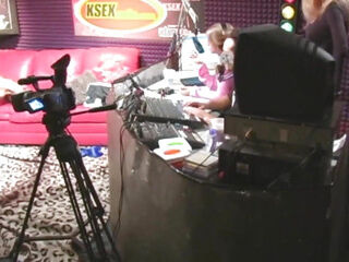 She seems to get turned on by the live broadcast