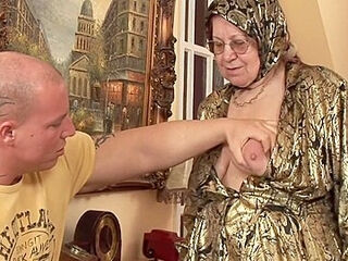 Old Grandma Sucks The Hard Cock