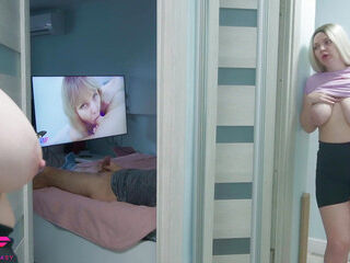 Stepdaughter with big tits spies on stepdad part 4